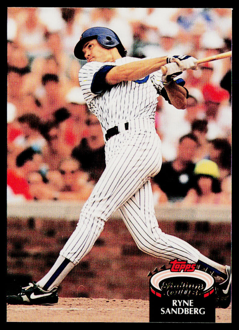 Ryne Sandberg 1992 Stadium Club #50 Chicago Cubs