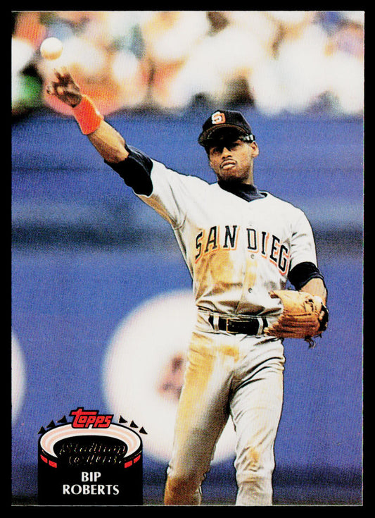 Bip Roberts 1992 Stadium Club #48 San Diego Padres