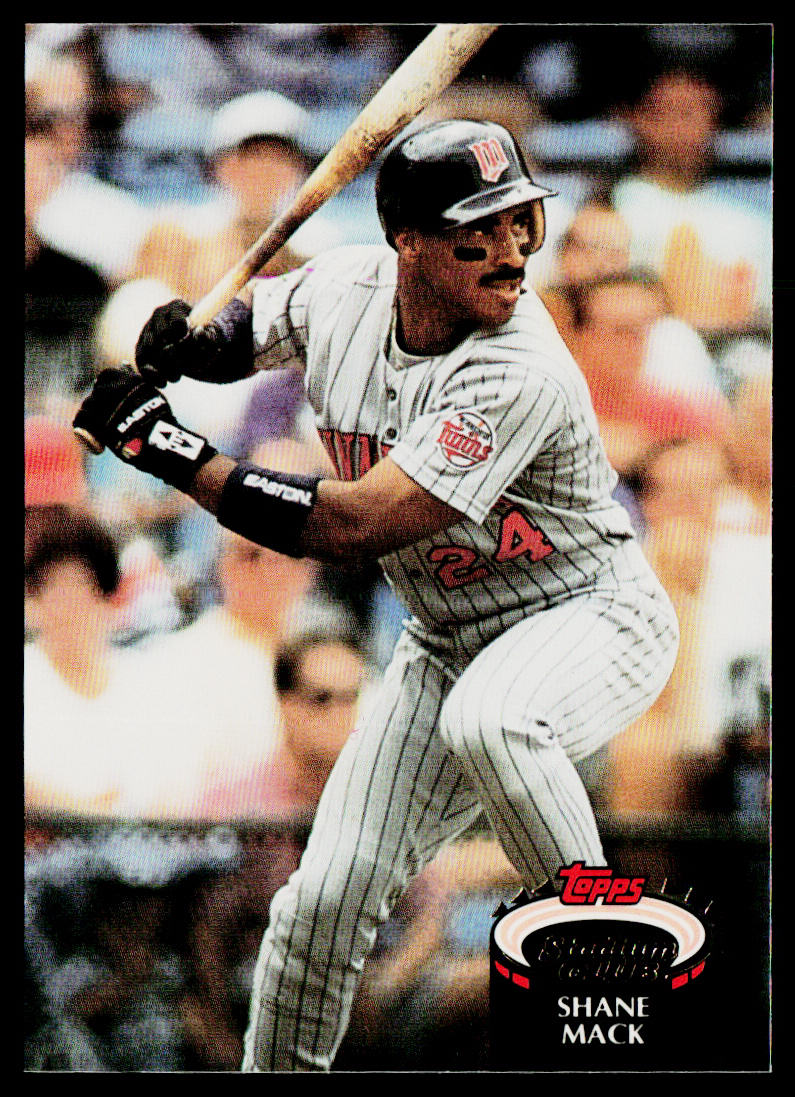 Shane Mack 1992 Stadium Club #47 Minnesota Twins
