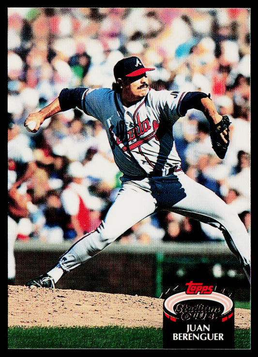 Juan Berenguer 1992 Stadium Club #44 Atlanta Braves