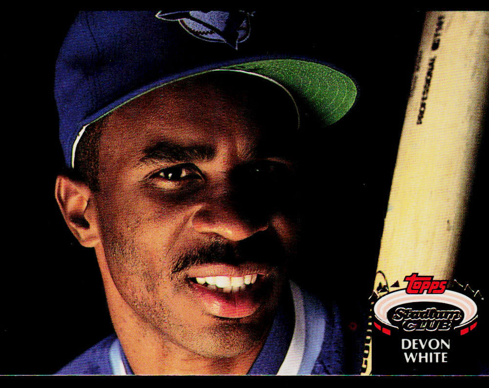 Devon White 1992 Stadium Club #41 Toronto Blue Jays