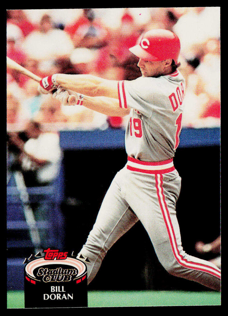 Bill Doran 1992 Stadium Club #38 Cincinnati Reds