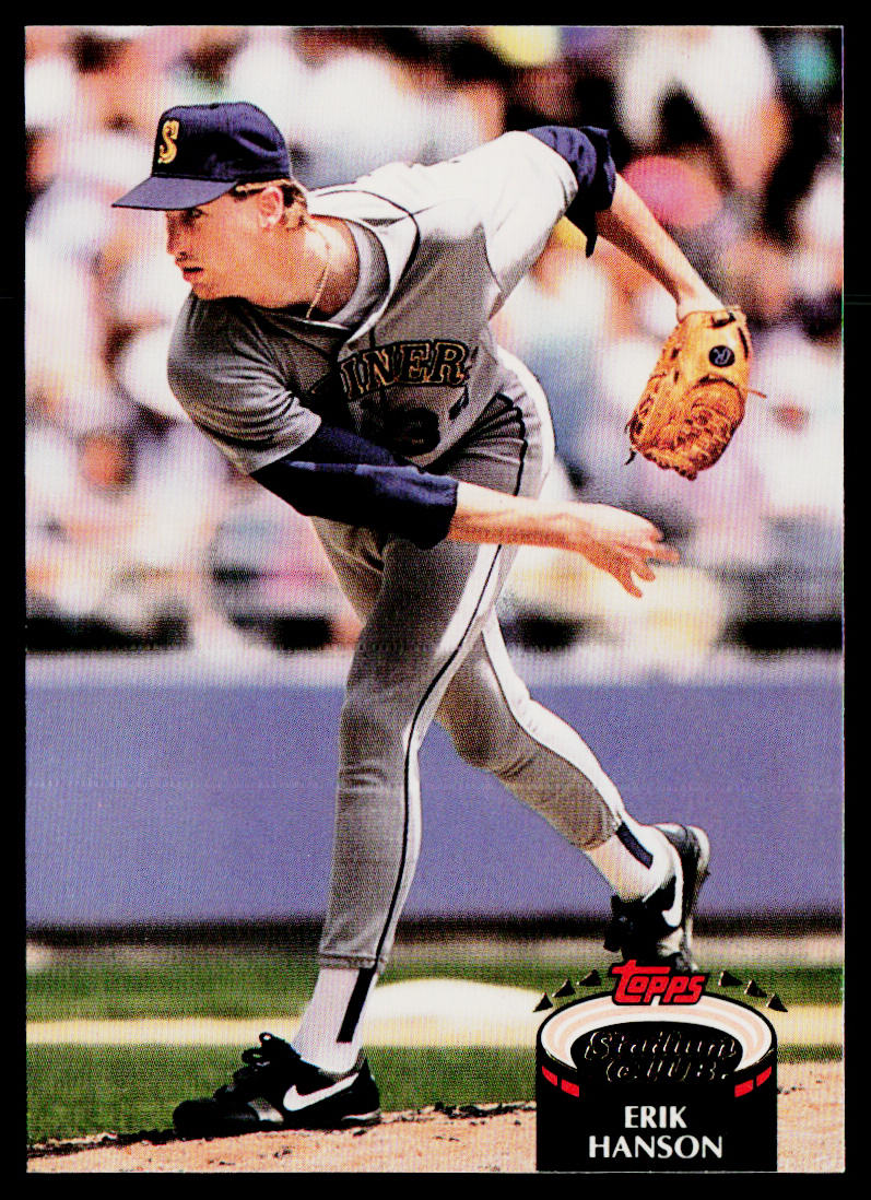 Erik Hanson 1992 Stadium Club #37 Seattle Mariners