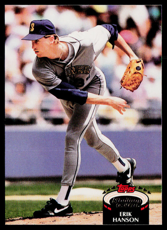Erik Hanson 1992 Stadium Club #37 Seattle Mariners