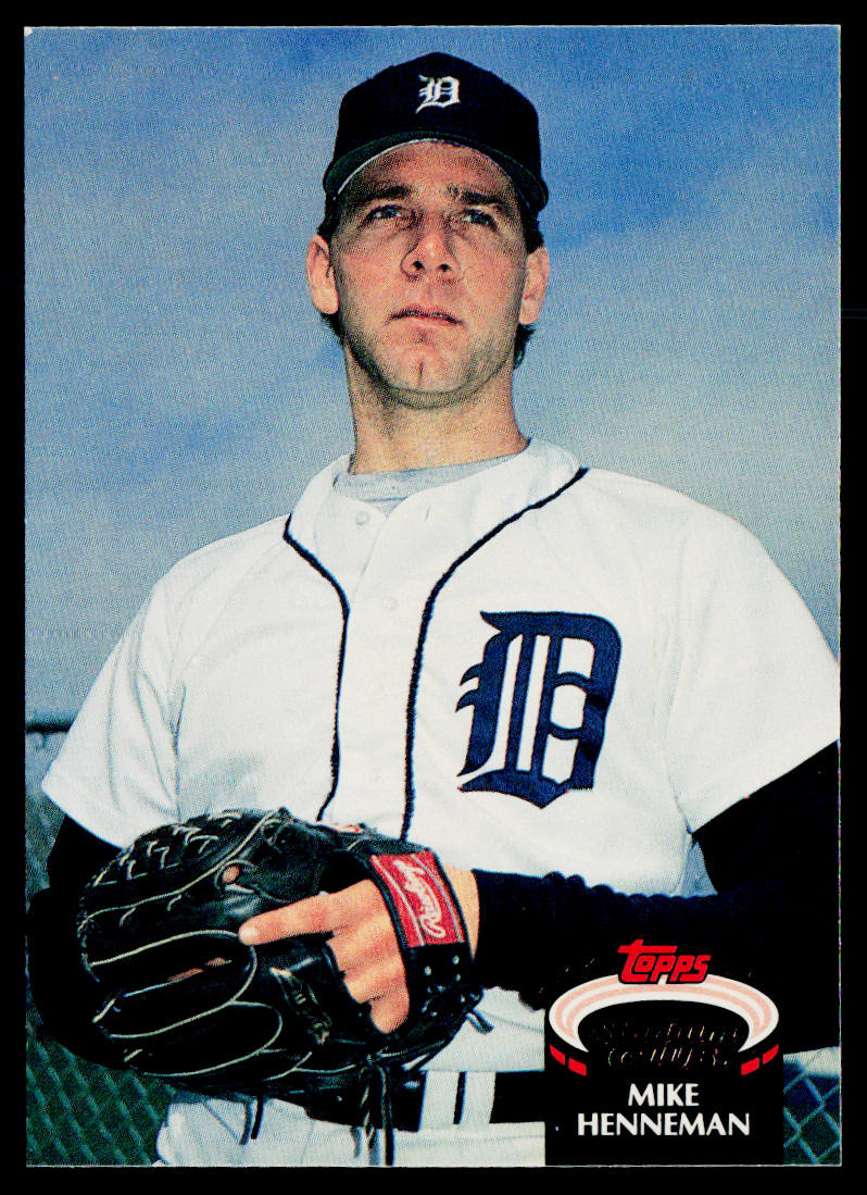 Mike Henneman 1992 Stadium Club #34b Detroit Tigers