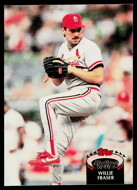 Willie Fraser 1992 Stadium Club #33 St. Louis Cardinals