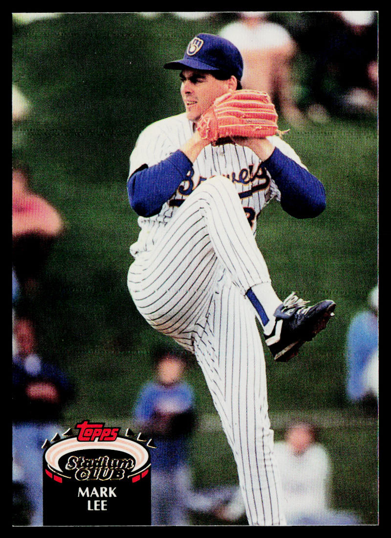 Mark Lee 1992 Stadium Club #32b Milwaukee Brewers