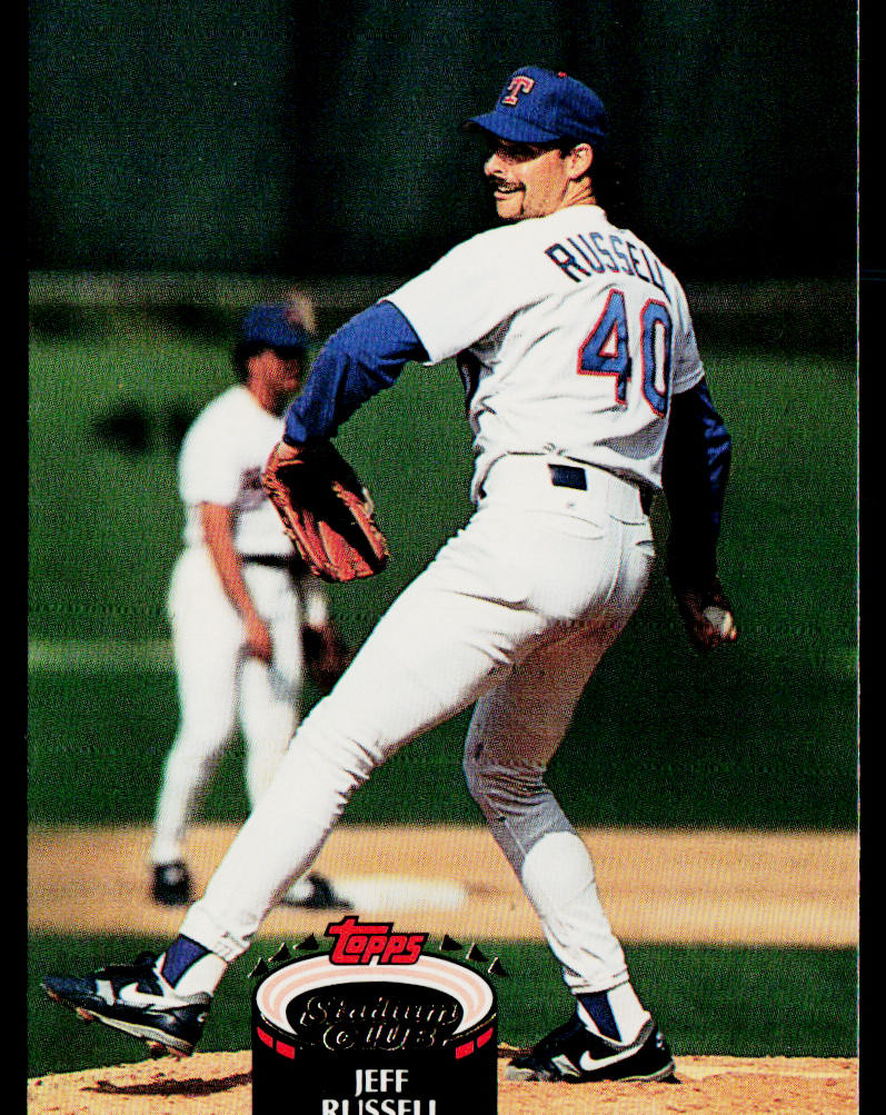 Jeff Russell 1992 Stadium Club #28 Texas Rangers