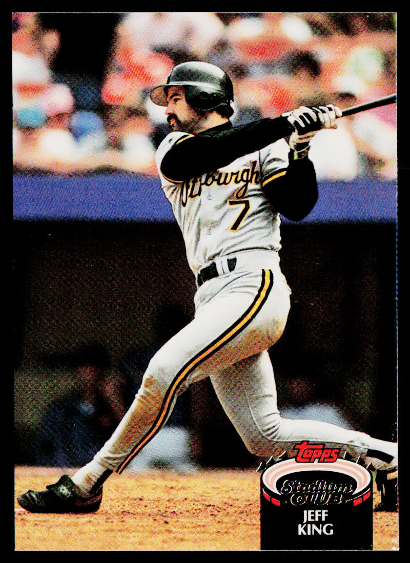 Jeff King 1992 Stadium Club #24 Pittsburgh Pirates