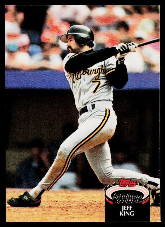 Jeff King 1992 Stadium Club #24 Pittsburgh Pirates