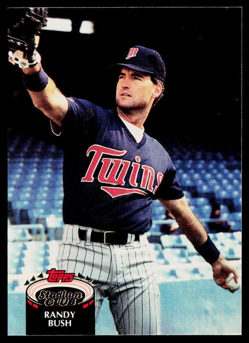 Randy Bush 1992 Stadium Club #84 Minnesota Twins