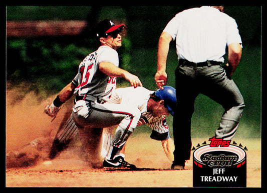 Jeff Treadway 1992 Stadium Club #82 Atlanta Braves