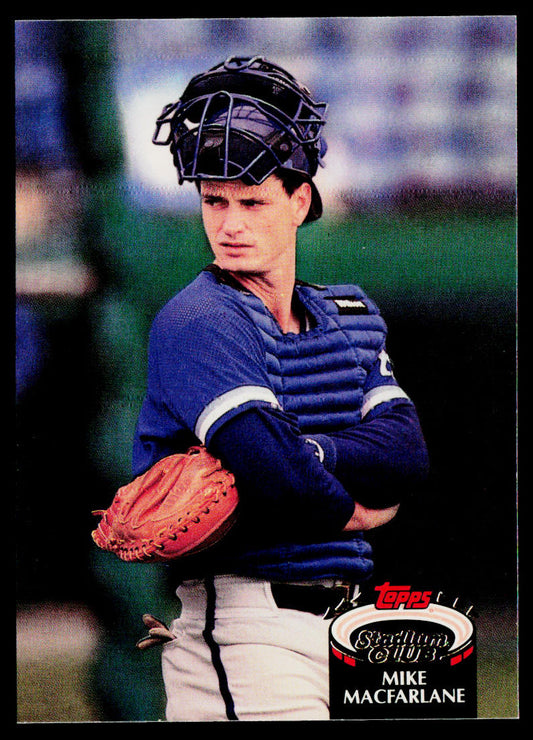 Mike Macfarlane 1992 Stadium Club #74 Kansas City Royals