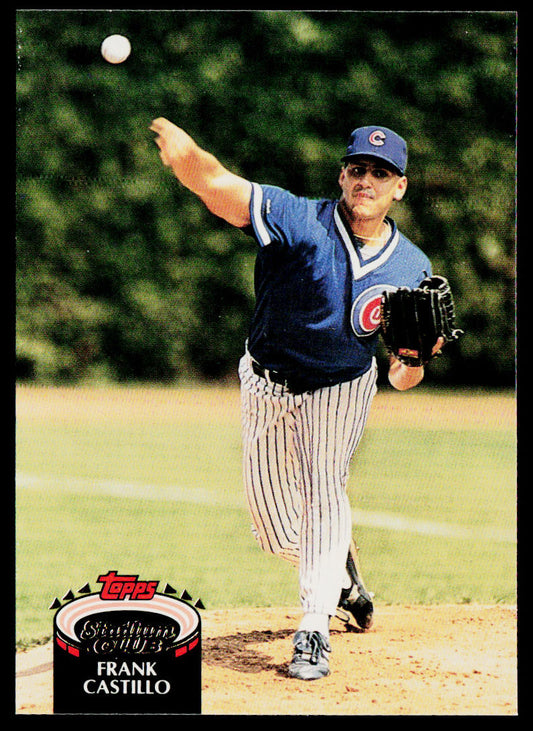 Frank Castillo 1992 Stadium Club #65 RC Chicago Cubs