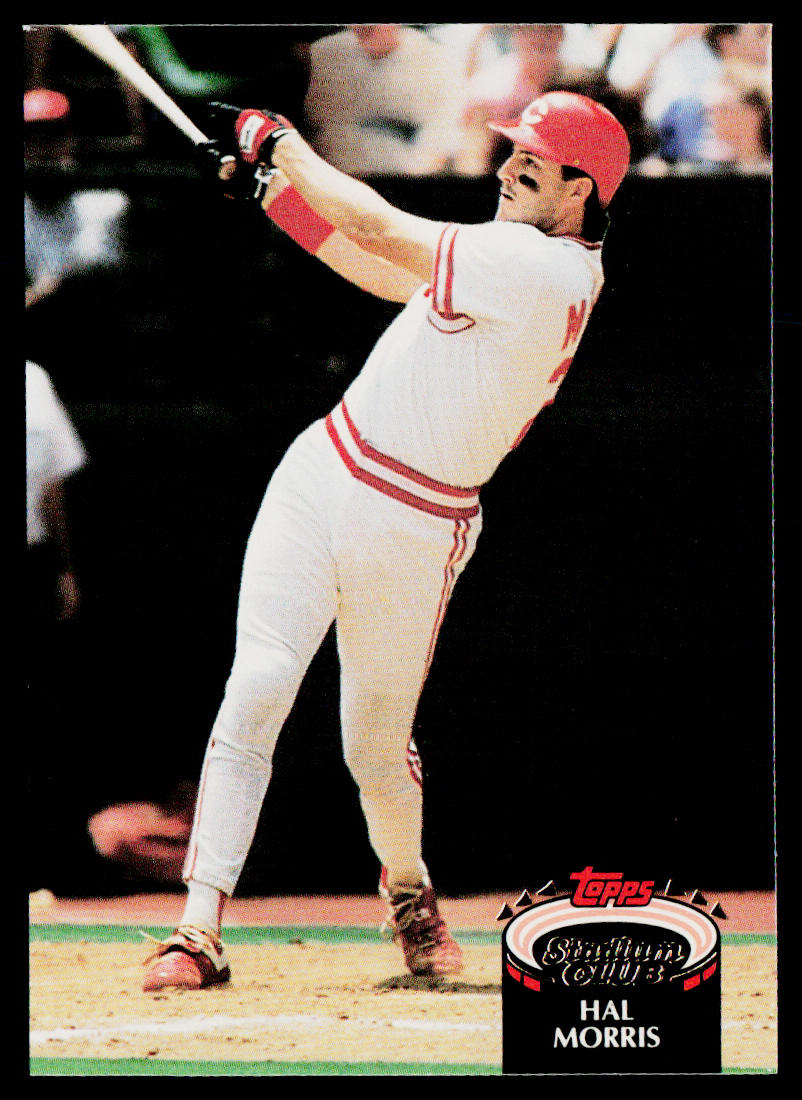 Hal Morris 1992 Stadium Club #63 Cincinnati Reds