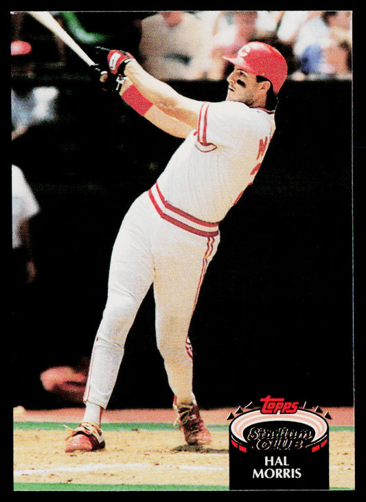 Hal Morris 1992 Stadium Club #63 Cincinnati Reds