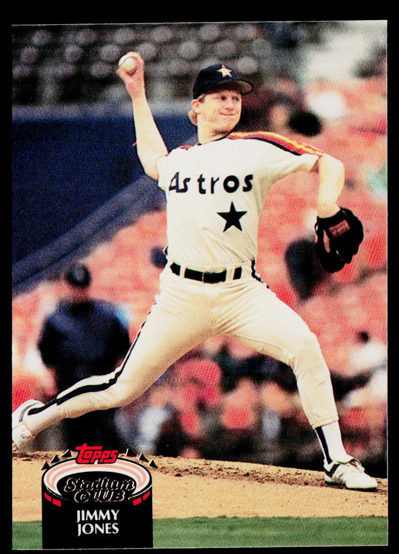 Jimmy Jones 1992 Stadium Club #53 Houston Astros