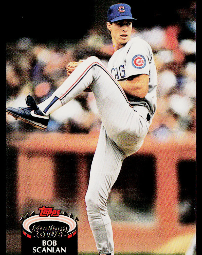 Bob Scanlan 1992 Stadium Club #112b Chicago Cubs
