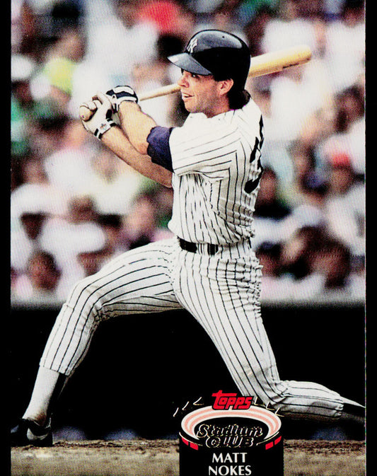 Matt Nokes 1992 Stadium Club #111 New York Yankees