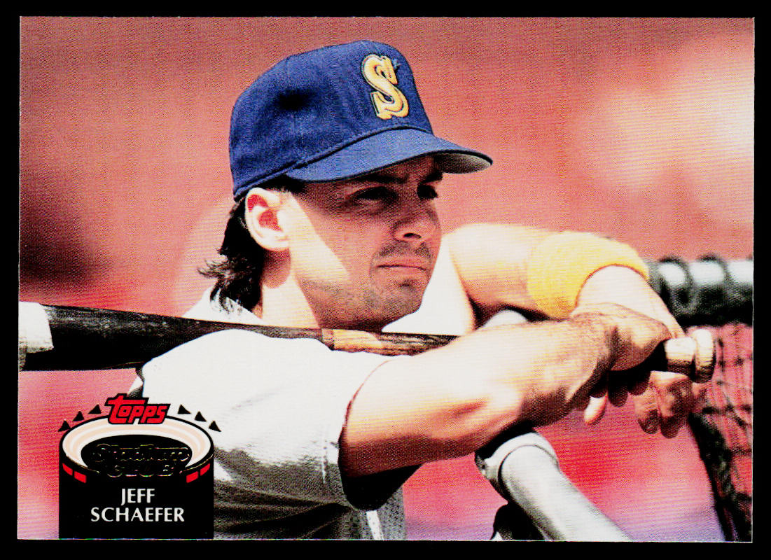 Jeff Schaefer 1992 Stadium Club #108 Seattle Mariners