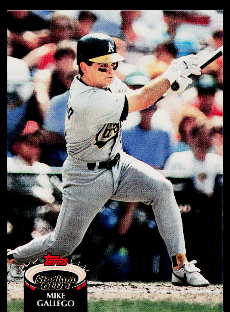 Mike Gallego 1992 Stadium Club #106 Oakland Athletics