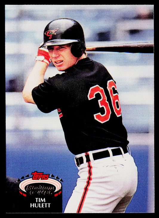 Tim Hulett 1992 Stadium Club #104 Baltimore Orioles