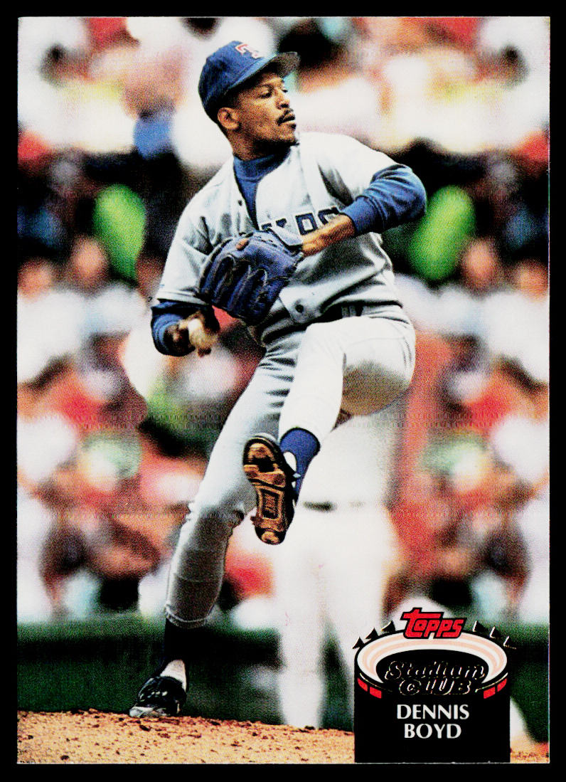 Dennis Boyd 1992 Stadium Club #99 Texas Rangers