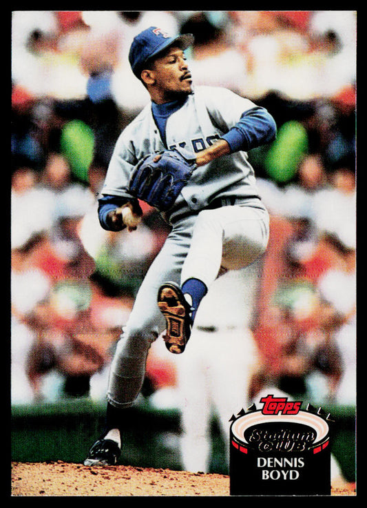 Dennis Boyd 1992 Stadium Club #99 Texas Rangers