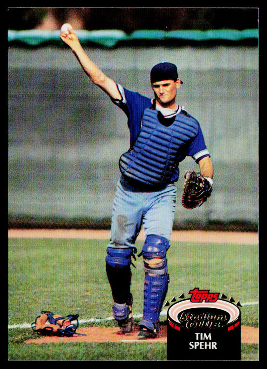 Tim Spehr 1992 Stadium Club #96b Kansas City Royals