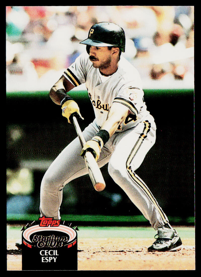 Cecil Espy 1992 Stadium Club #95 Pittsburgh Pirates