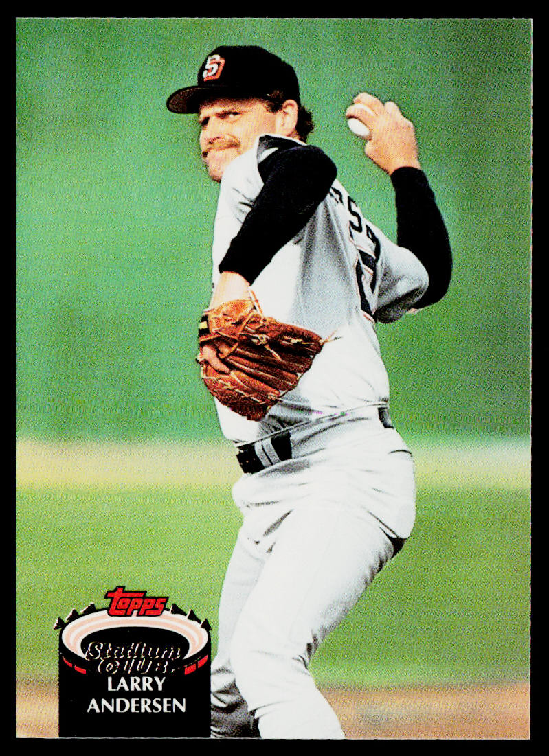 Larry Andersen 1992 Stadium Club #91b San Diego Padres