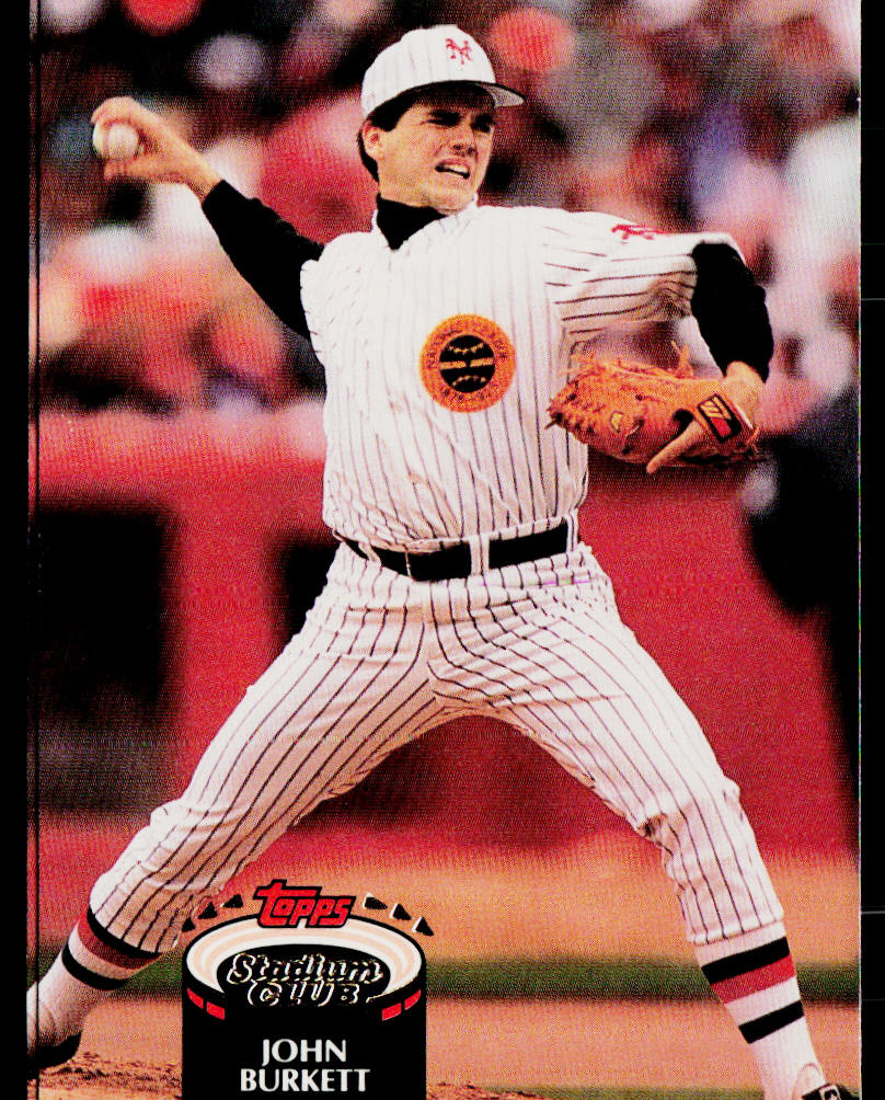 John Burkett 1992 Stadium Club #136 San Francisco Giants