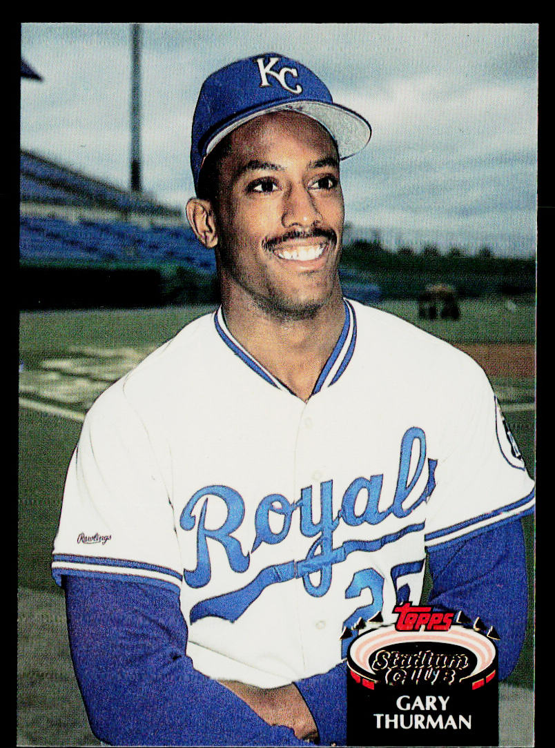 Gary Thurman 1992 Stadium Club #131b Kansas City Royals