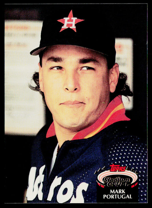 Mark Portugal 1992 Stadium Club #126 Houston Astros