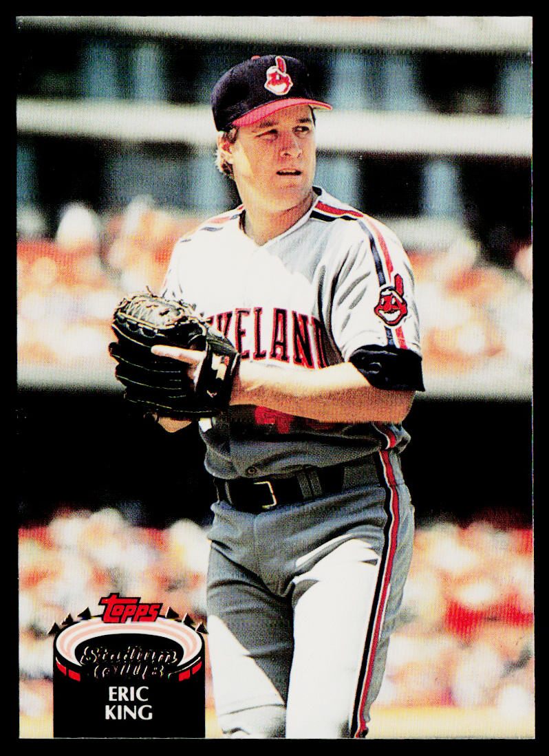 Eric King 1992 Stadium Club #125 Cleveland Indians