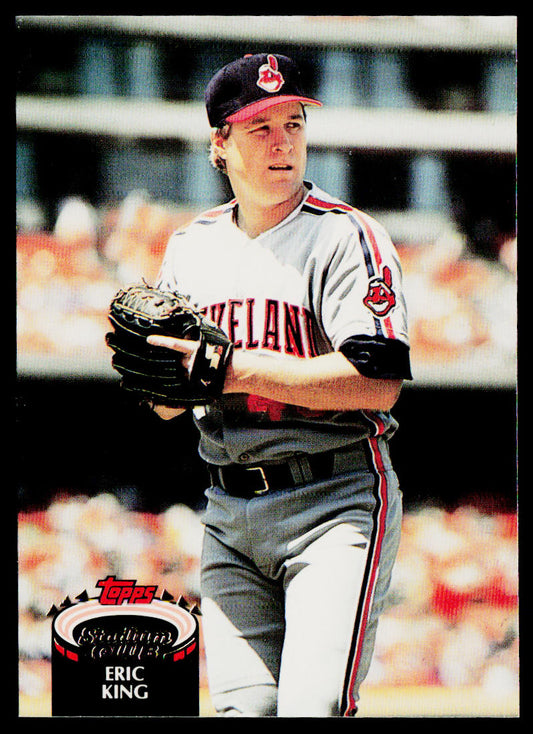 Eric King 1992 Stadium Club #125 Cleveland Indians