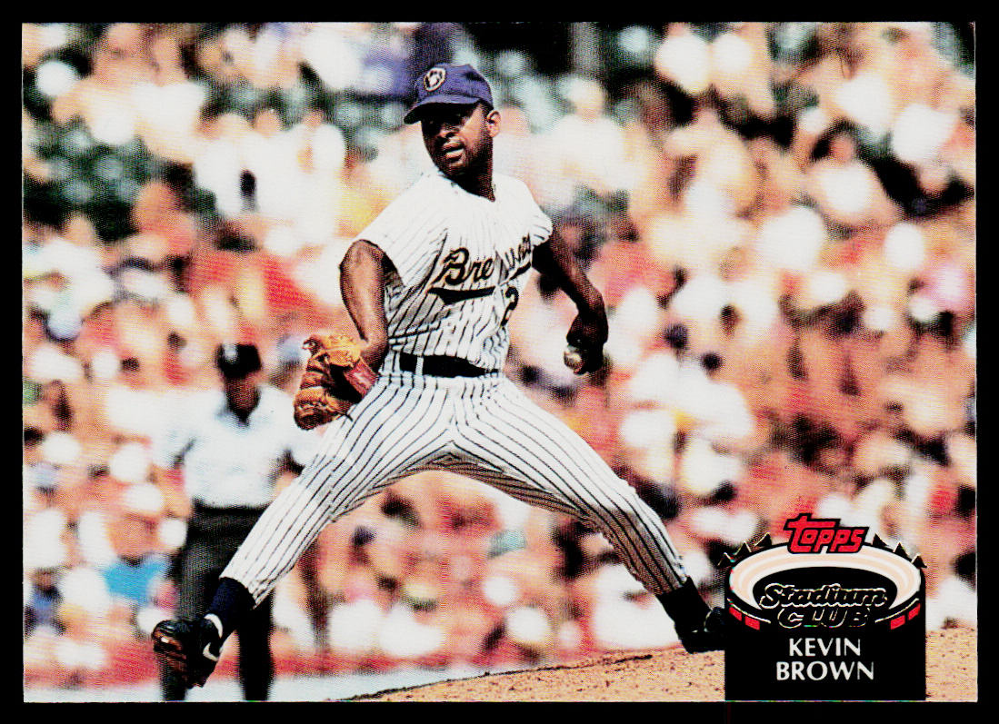 Kevin Brown 1992 Stadium Club #123 Milwaukee Brewers