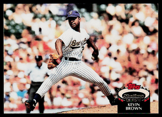 Kevin Brown 1992 Stadium Club #123 Milwaukee Brewers