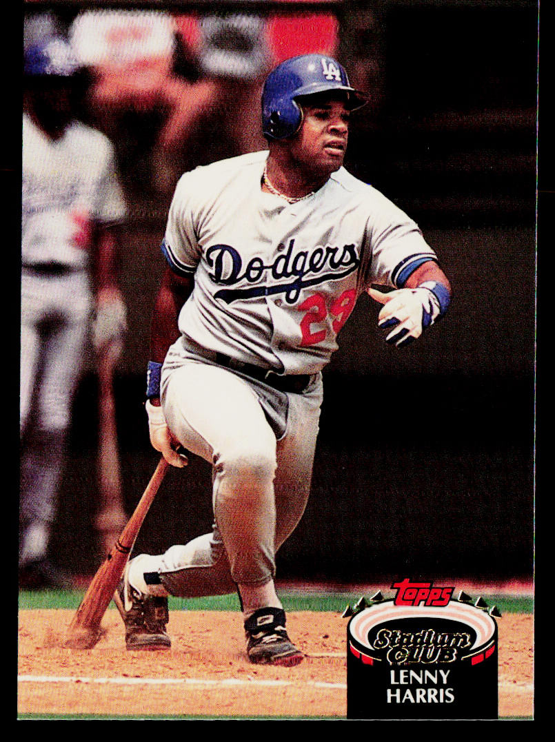 Lenny Harris 1992 Stadium Club #121 Los Angeles Dodgers