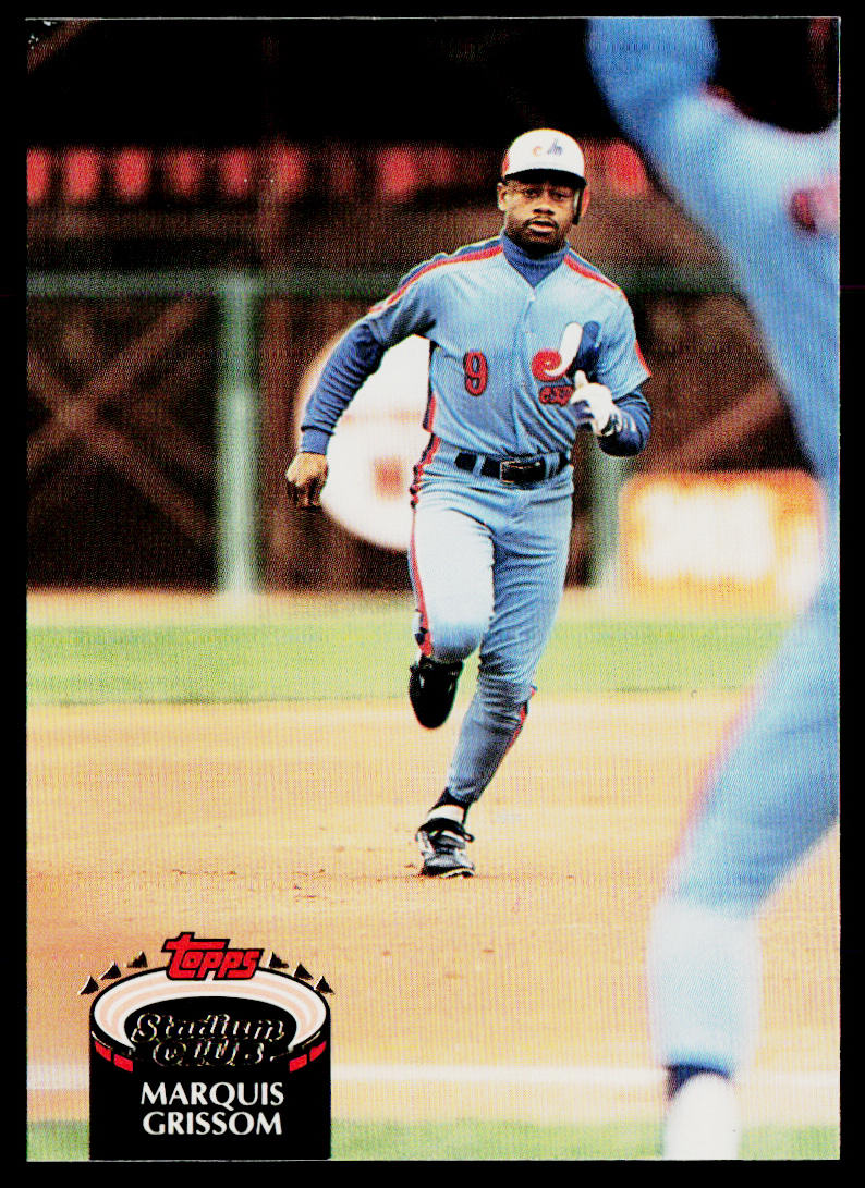 Marquis Grissom 1992 Stadium Club #120 Montreal Expos