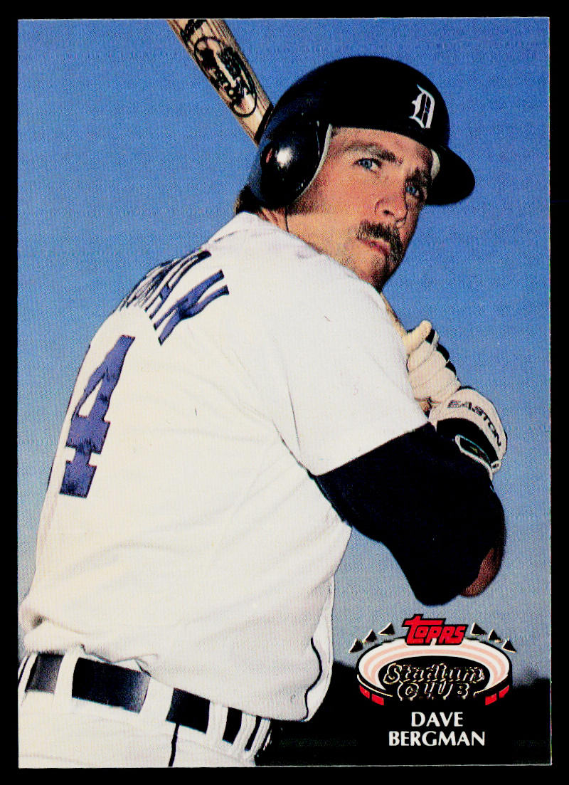 Dave Bergman 1992 Stadium Club #171 Detroit Tigers