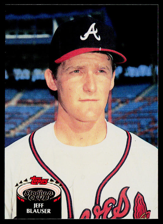 Jeff Blauser 1992 Stadium Club #168b Atlanta Braves