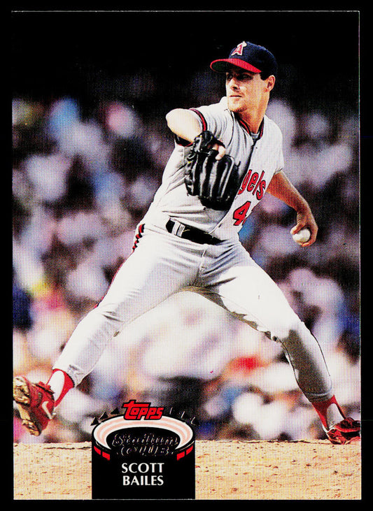 Scott Bailes 1992 Stadium Club #167 California Angels