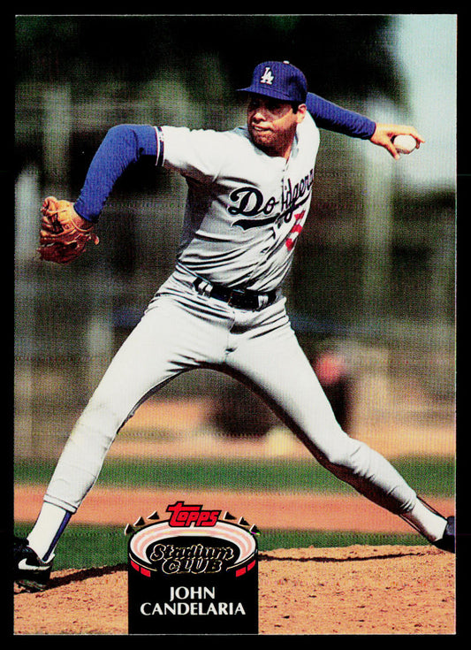 John Candelaria 1992 Stadium Club #164 Los Angeles Dodgers