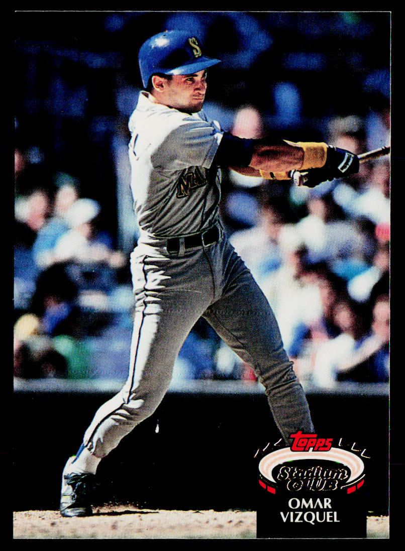 Omar Vizquel 1992 Stadium Club #163b Seattle Mariners
