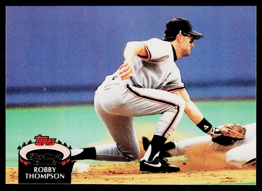 Robby Thompson 1992 Stadium Club #160 San Francisco Giants