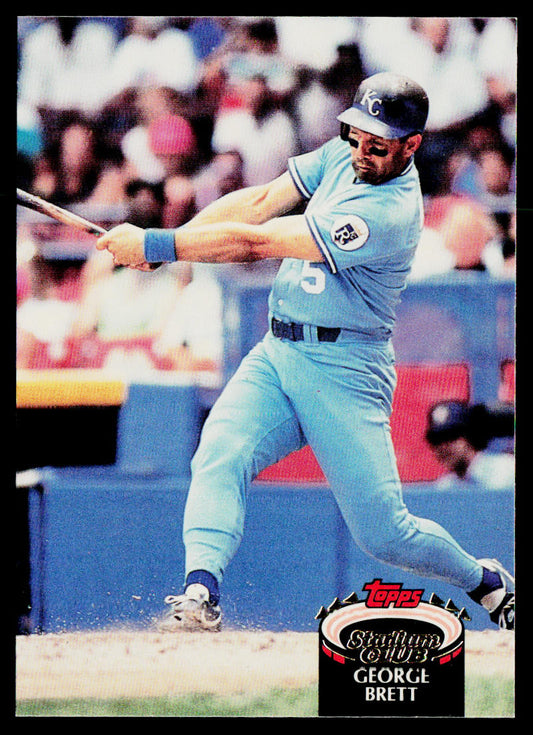 George Brett 1992 Stadium Club #150 Kansas City Royals
