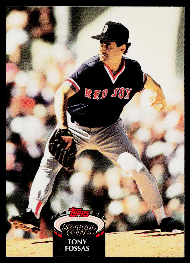 Tony Fossas 1992 Stadium Club #144 Boston Red Sox