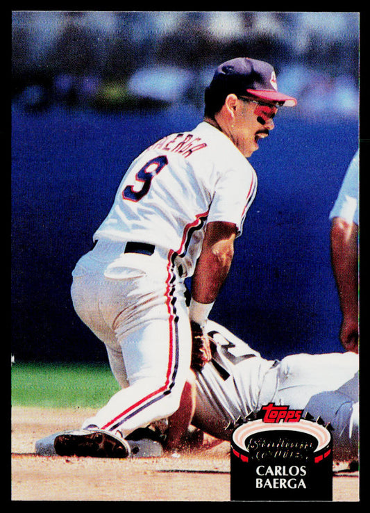 Carlos Baerga 1992 Stadium Club #143b Cleveland Indians