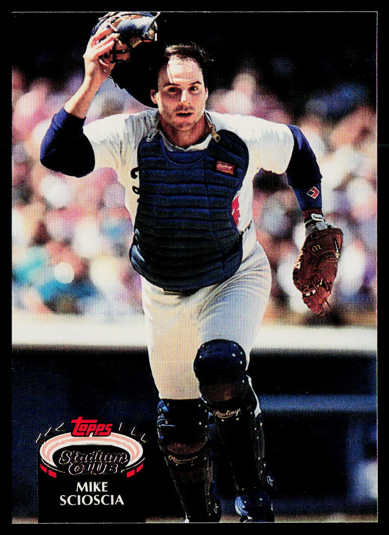 Mike Scioscia 1992 Stadium Club #140 Los Angeles Dodgers